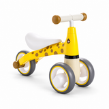 Toddlers Yellow Giraffe 3-Wheel Balance Bike with EVA Tires, Cushioned Seat