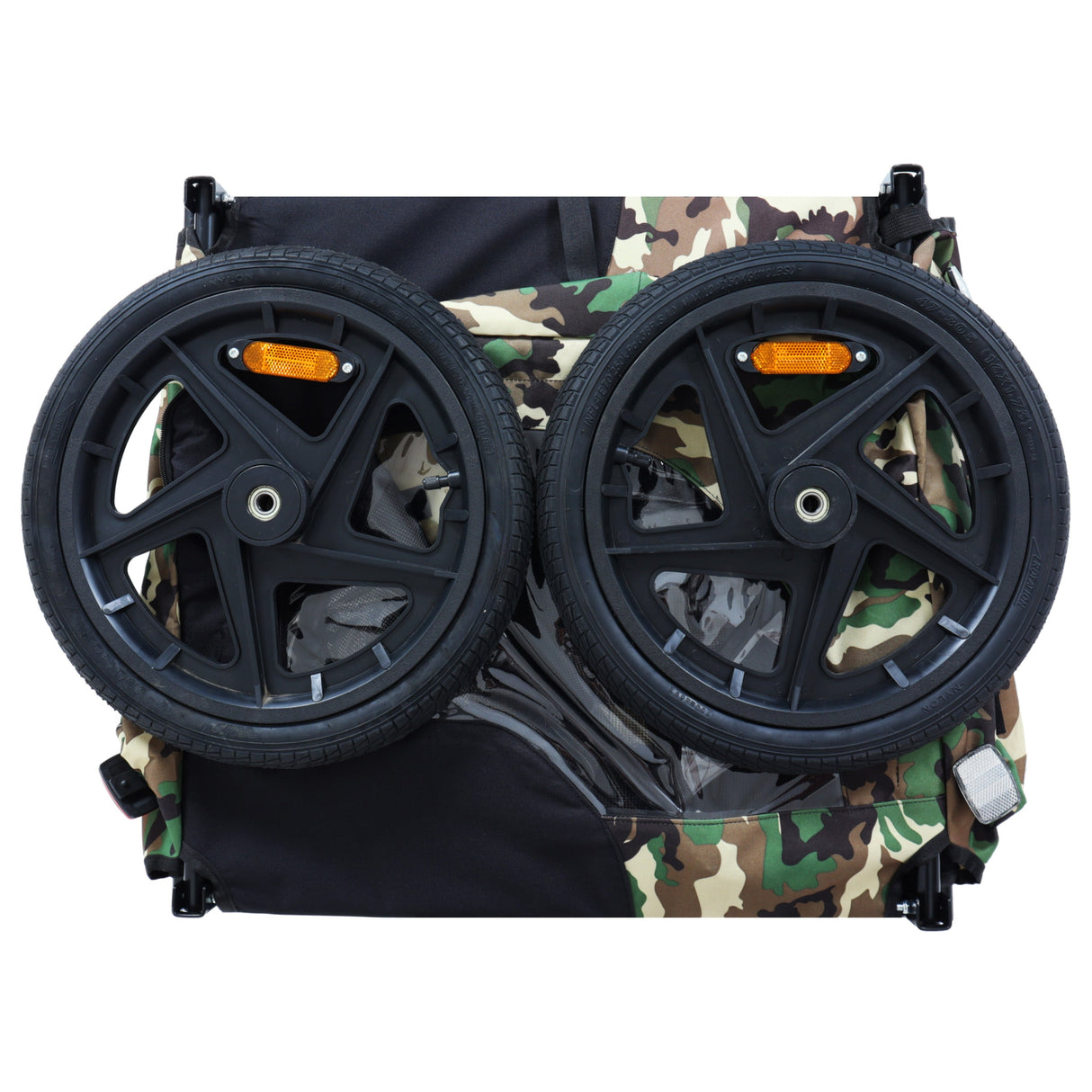 Pet Bike Trailer Dog Cart for Bicycle,Suitable for Small and Medium Pets, Easy Folding Cart Frame, Quick Release Wheel, Non-Slip Floor, Internal Leash