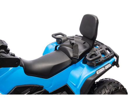 Blue 24V Premium Edition Can-Am Outlander 4WD Ride-On Quad ATV for 2 Kids