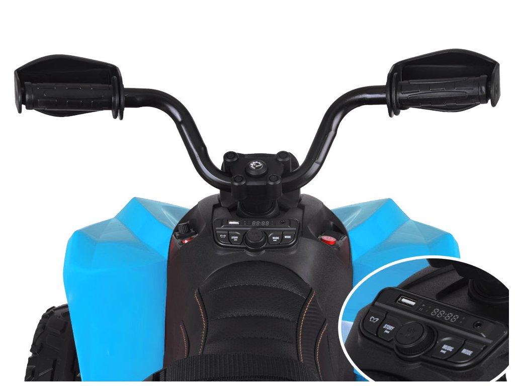 Blue 24V Premium Edition Can-Am Renegade 4WD Ride-On Quad ATV for Kids