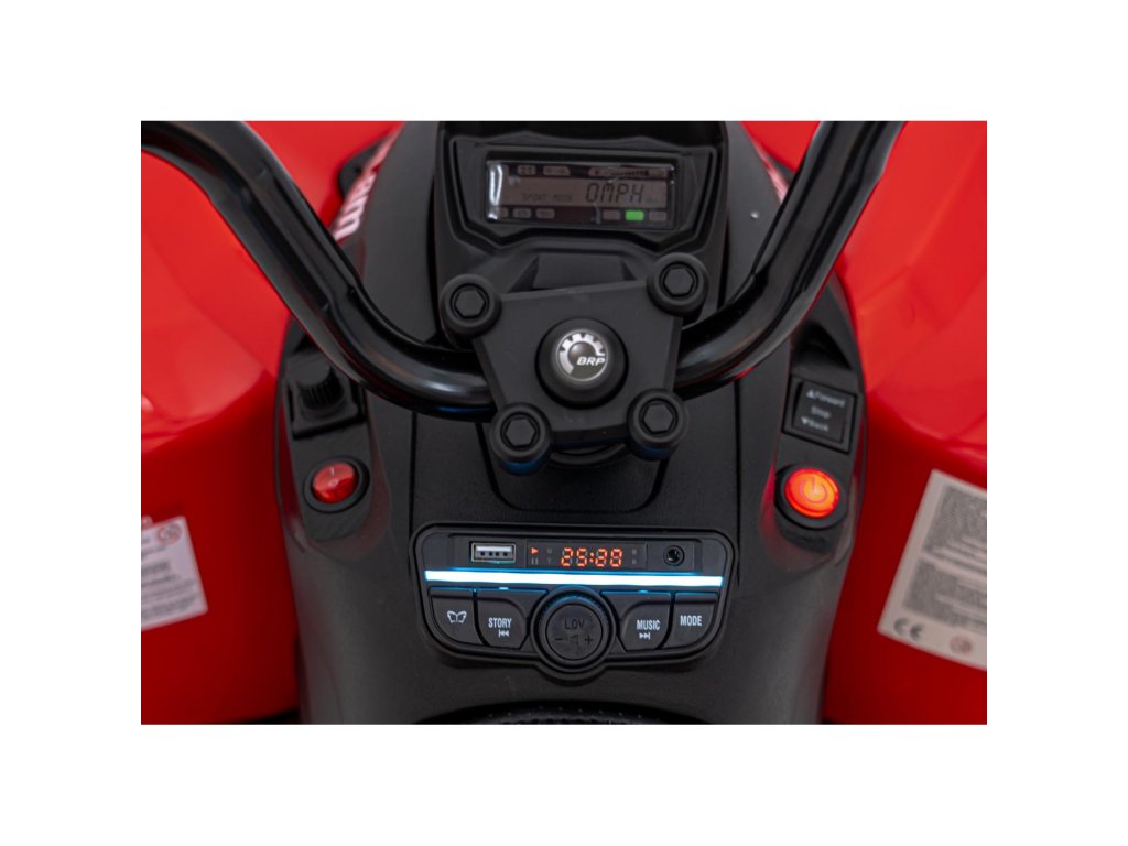 Red 24V Premium Edition Can-Am Renegade 4WD Ride-On Quad ATV for Kids