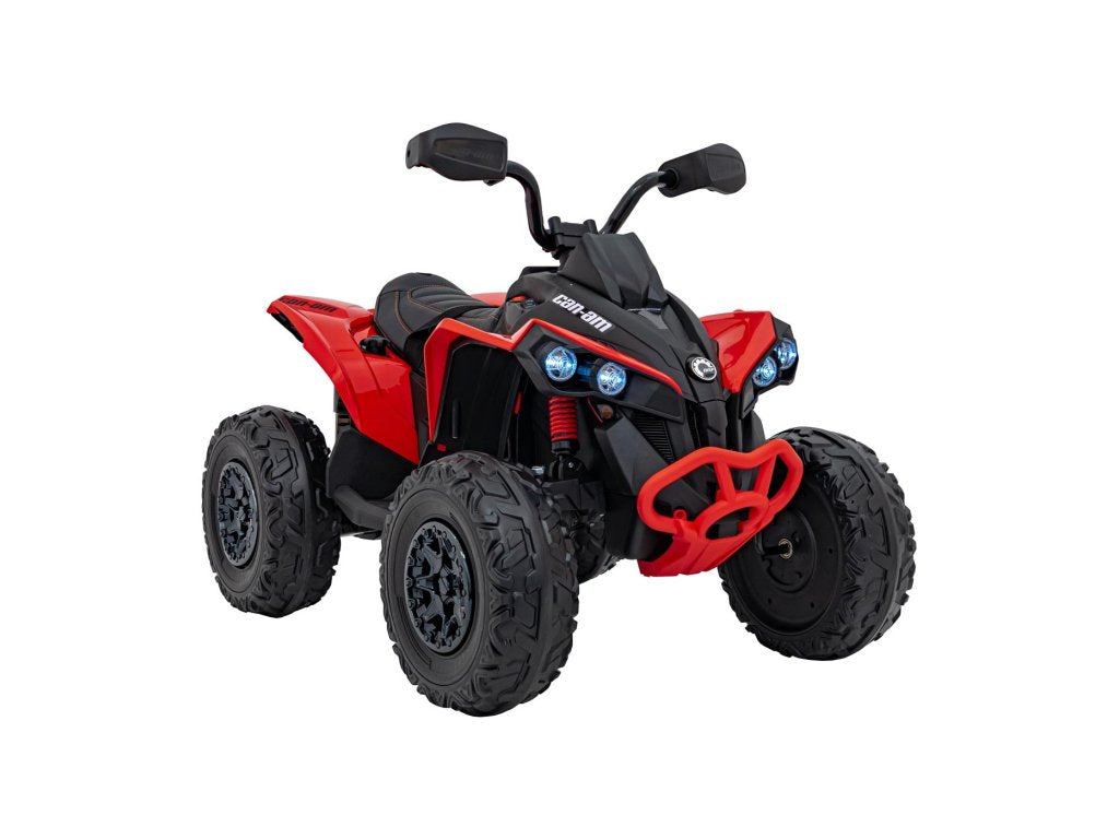 Red 24V Premium Edition Can-Am Renegade 4WD Ride-On Quad ATV for Kids