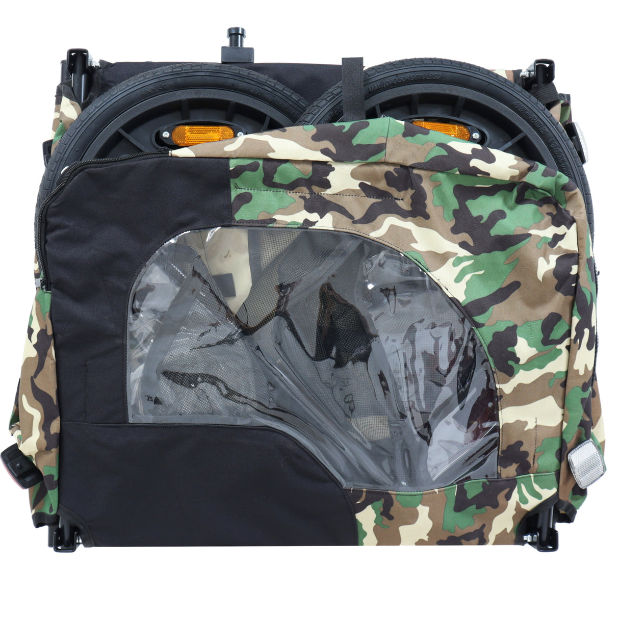 Pet Bike Trailer Dog Cart for Bicycle,Suitable for Small and Medium Pets, Easy Folding Cart Frame, Quick Release Wheel, Non-Slip Floor, Internal Leash