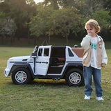 24V 200W Kids Mercedes-Benz Maybach 2-Seater Ride-On SUV with Air-Filled Rubber Tires, Music, Remote