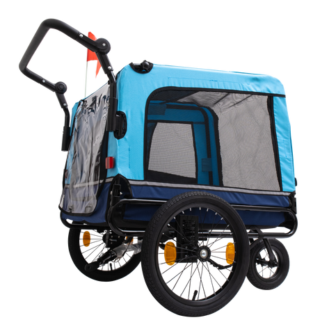 Outdoor Heavy Duty Foldable Utility Pet Stroller Dog Carriers Bicycle Trailer
