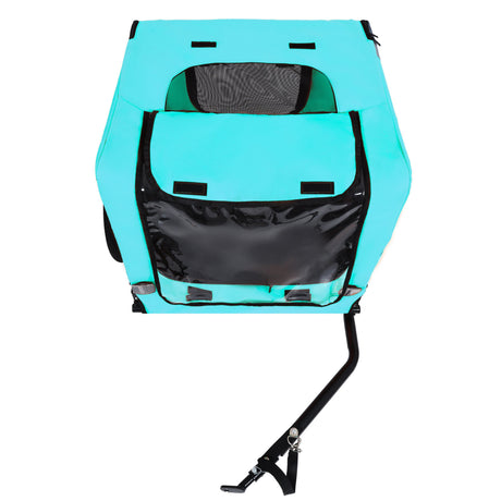 Pet Bike Trailer Dog Cart for Bicycle,Suitable for Small and Medium Pets, Easy Folding Cart Frame, Quick Release Wheel, Non-Slip Floor, Internal Leash