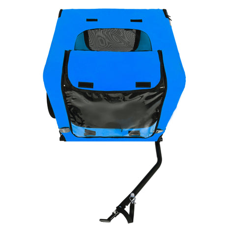 Pet Bike Trailer Dog Cart for Bicycle,Suitable for Small and Medium Pets, Easy Folding Cart Frame, Quick Release Wheel, Non-Slip Floor, Internal Leash