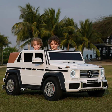 24V 200W Kids Mercedes-Benz Maybach 2-Seater Ride-On SUV with Air-Filled Rubber Tires, Music, Remote