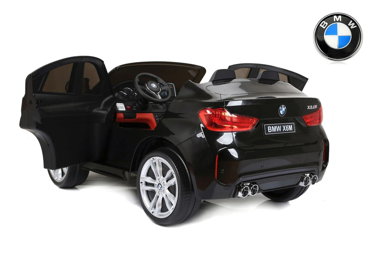 Black XL 2 Seater Limited Licensed BMW X6 12v Kids Ride On Car With Remote Control