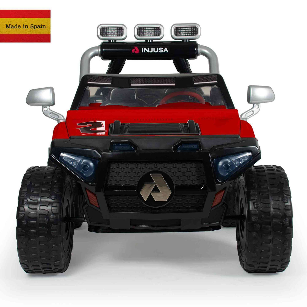 INJUSA Lifted Progressive 2 Seater 24V Monster Truck for Kids, Rubber Wheels (NO REMOTE CONTROL!)