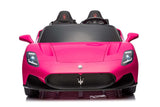 Experience Luxury: Pink XXL 24V /105W Maserati MC20 | Premium 2-Seater with RC, Leather Seats & Rubber Tires