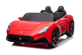 Experience Luxury: Red XXL 24V /105W Maserati MC20 | Premium 2-Seater with RC, Leather Seats & Rubber Tires