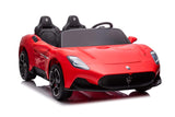 Experience Luxury: Red XXL 24V /105W Maserati MC20 | Premium 2-Seater with RC, Leather Seats & Rubber Tires