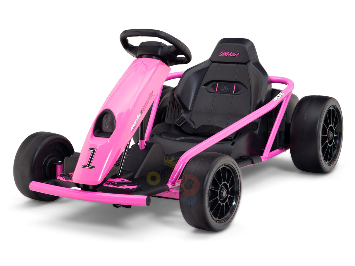 Pink 24v Sport Challenger Drifting Go Kart