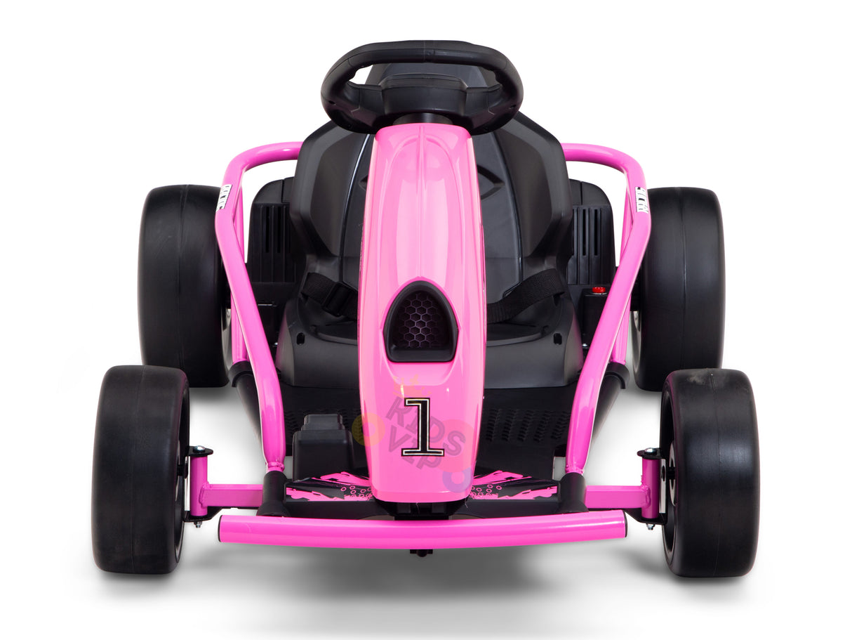 Pink 24v Sport Challenger Drifting Go Kart