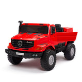 Red 24V XXL Mercedes Benz Zetros Kids Ride On Truck with RC