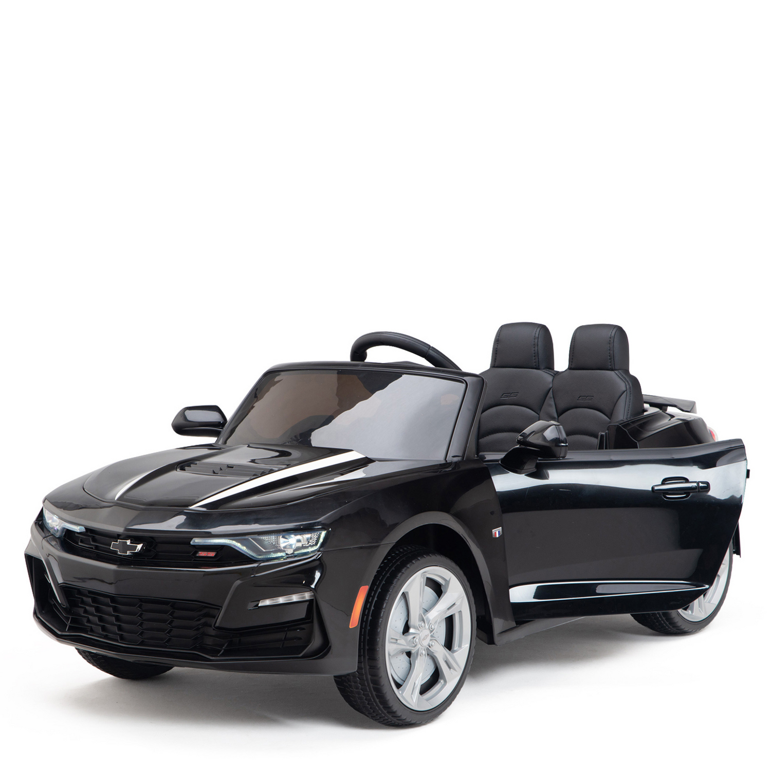 Black 12V Official Sport Chevrolet Camaro Kids and Toddlers Ride on Car