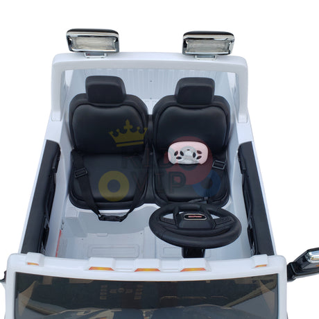 kidsvip gmc sierra kids ride on car 12v rubber wheels leather seat 2 seater red white black blue pink 4