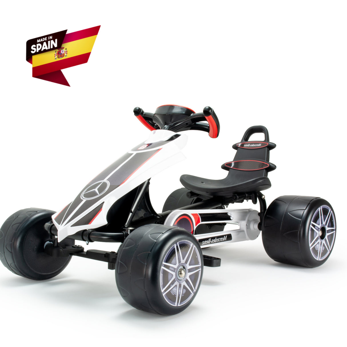 INJUSA Officially Licensed Mercedes Pedal Go Kart for Kids