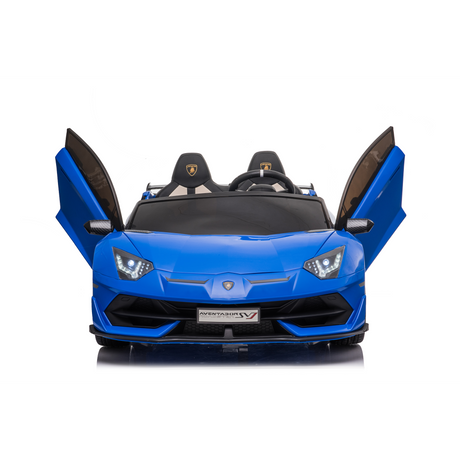 Blue 24V 24V Lamborghini Aventador SVJ Ultimate Kids' Ride-On Drifting Car