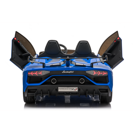 Blue 24V 24V Lamborghini Aventador SVJ Ultimate Kids' Ride-On Drifting Car
