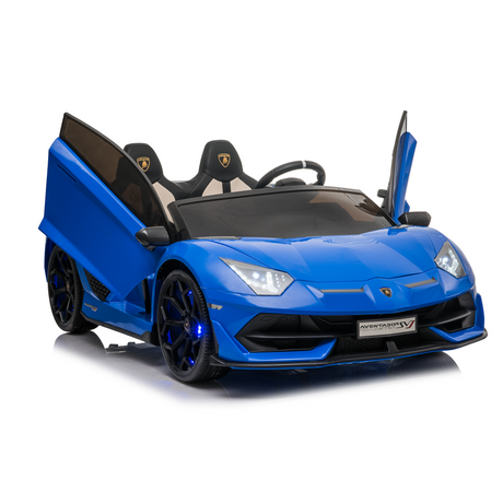 Blue 24V 24V Lamborghini Aventador SVJ Ultimate Kids' Ride-On Drifting Car