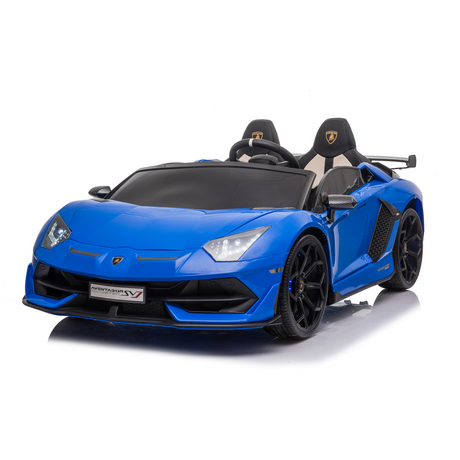 Blue 24V 24V Lamborghini Aventador SVJ Ultimate Kids' Ride-On Drifting Car