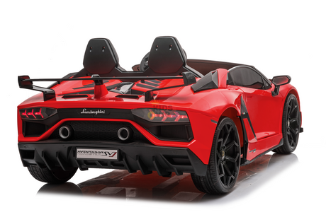 Red 24V Lamborghini Aventador SVJ Ultimate Kids' Ride-On Drifting Car