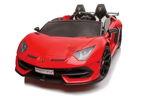 Red 24V Lamborghini Aventador SVJ Ultimate Kids' Ride-On Drifting Car