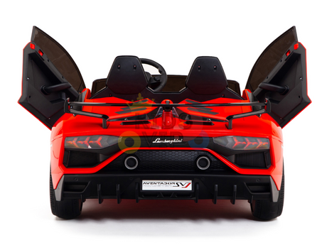 Red 24V Lamborghini Aventador SVJ Ultimate Kids' Ride-On Drifting Car