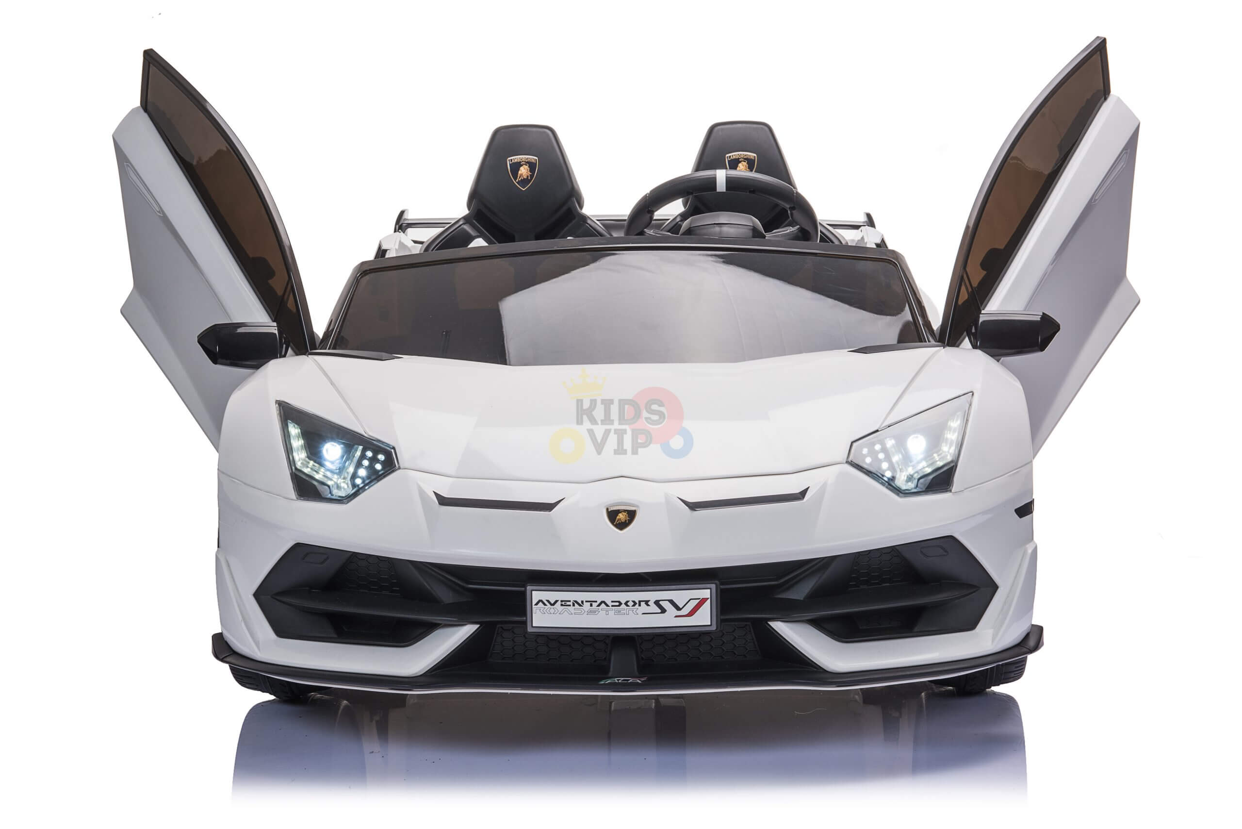 White 24V Lamborghini Aventador SVJ Ultimate Kids' Ride-On