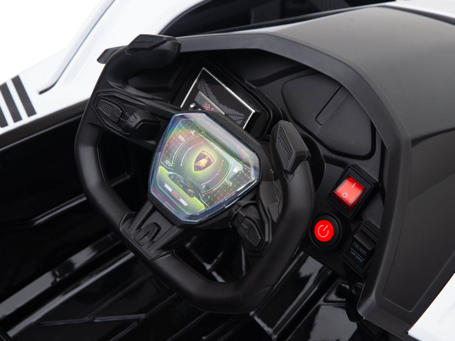 White 12V Official Lamborghini Vision GT Kids Ride on car