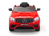 kidsvip mercedes benz glc63 glc suv kids and toddlers ride on car 4wd 4x4 12v leather seat rubber wheels red 20