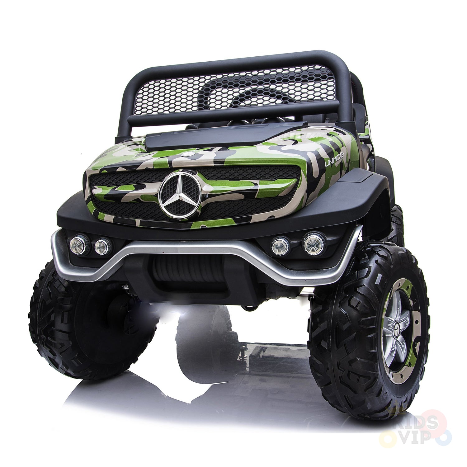 kidsvip mercedes unimog 24v ride on truck kids and toddlers army 13