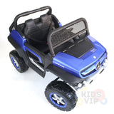 kidsvip mercedes unimog 24v ride on truck kids and toddlers blue 26