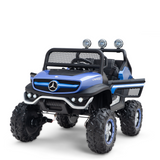 Blue 12V/4X4 Official Mercedes Unimog Junior Ride On UTV, Remote Control