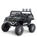 Camo 12V/4X4 Official Mercedes Unimog Junior Ride On UTV, Remote Control