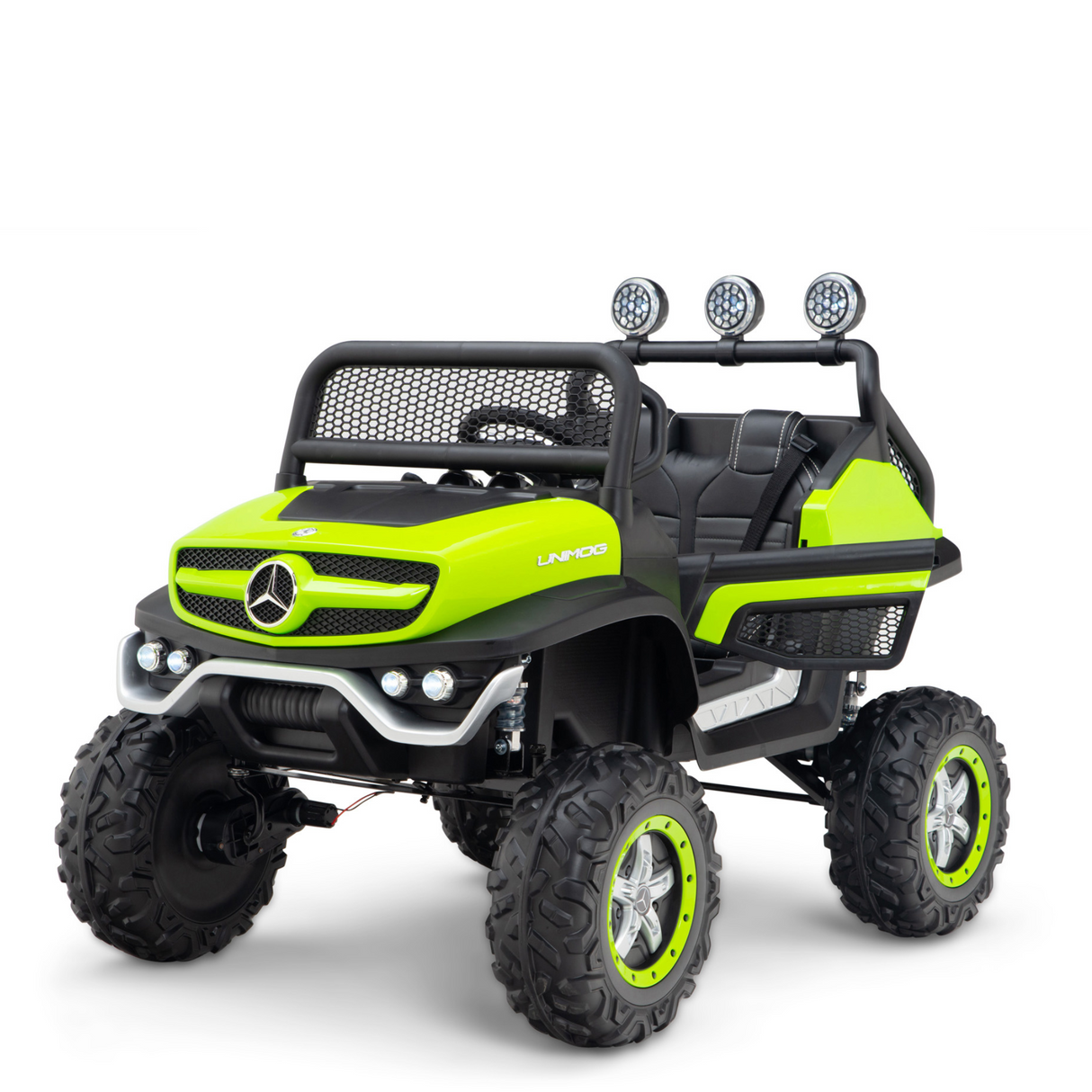 Green 12V/4X4 Official Mercedes Unimog Junior Ride On UTV, Remote Control