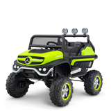 Green 12V/4X4 Official Mercedes Unimog Junior Ride On UTV, Remote Control