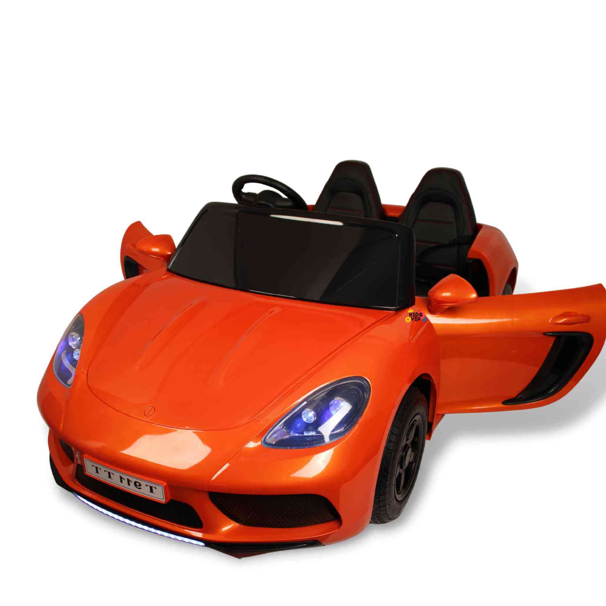 Orange 24V/180W SuperSport XXL Big Kids Ride-On Car W/ Real Rubber
