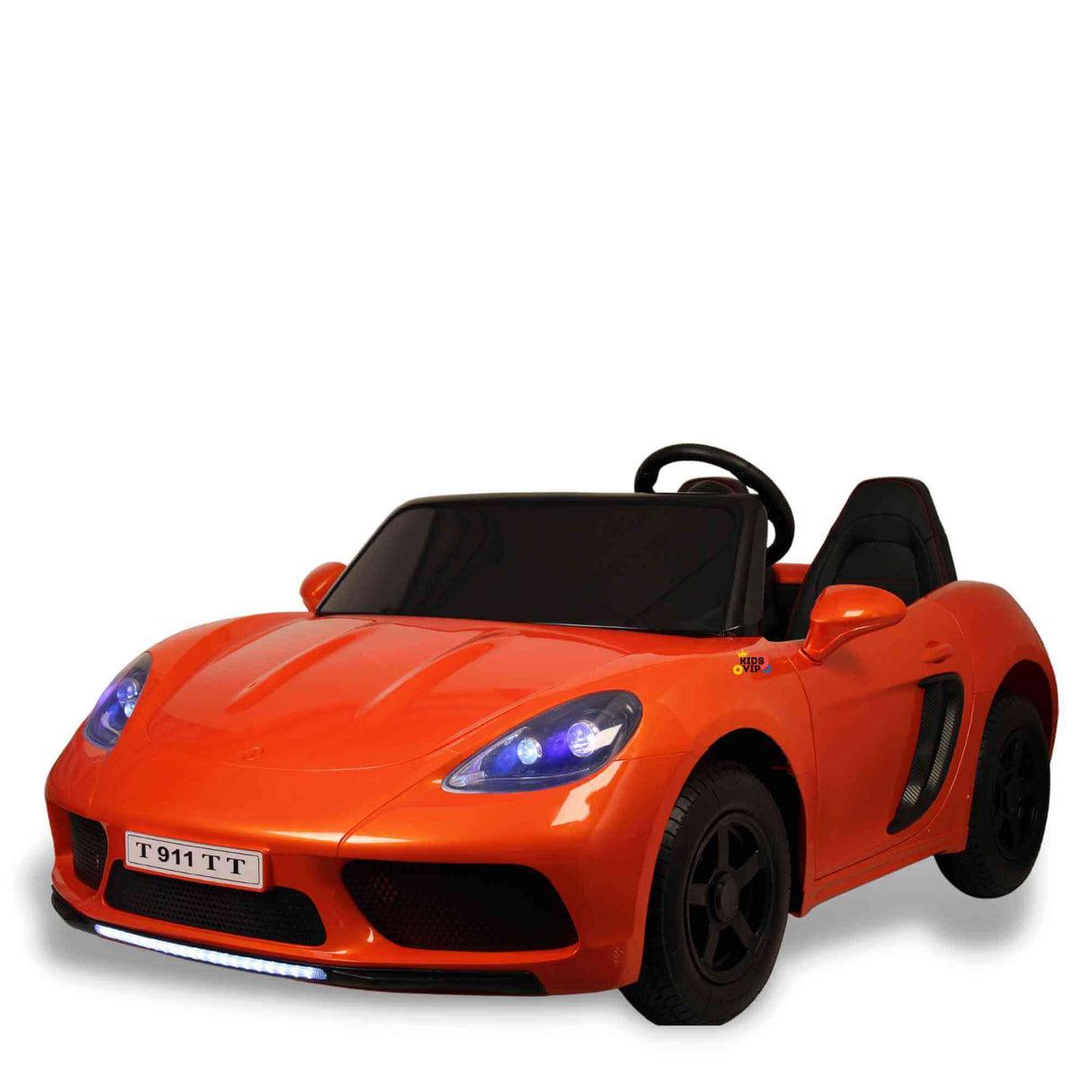 Orange 24V XXL SuperSport Big Kids Ride On Car, 180W Brushless Motor & Real Tires