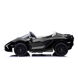 Black 24V Official LX Lamborghini Sian 2-Seat Ride On Car with RC