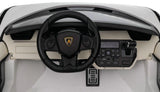 White 24V Official LX Lamborghini Sian 2-Seat Ride On Car with RC