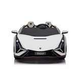 White 24V Official LX Lamborghini Sian 2-Seat Ride On Car with RC
