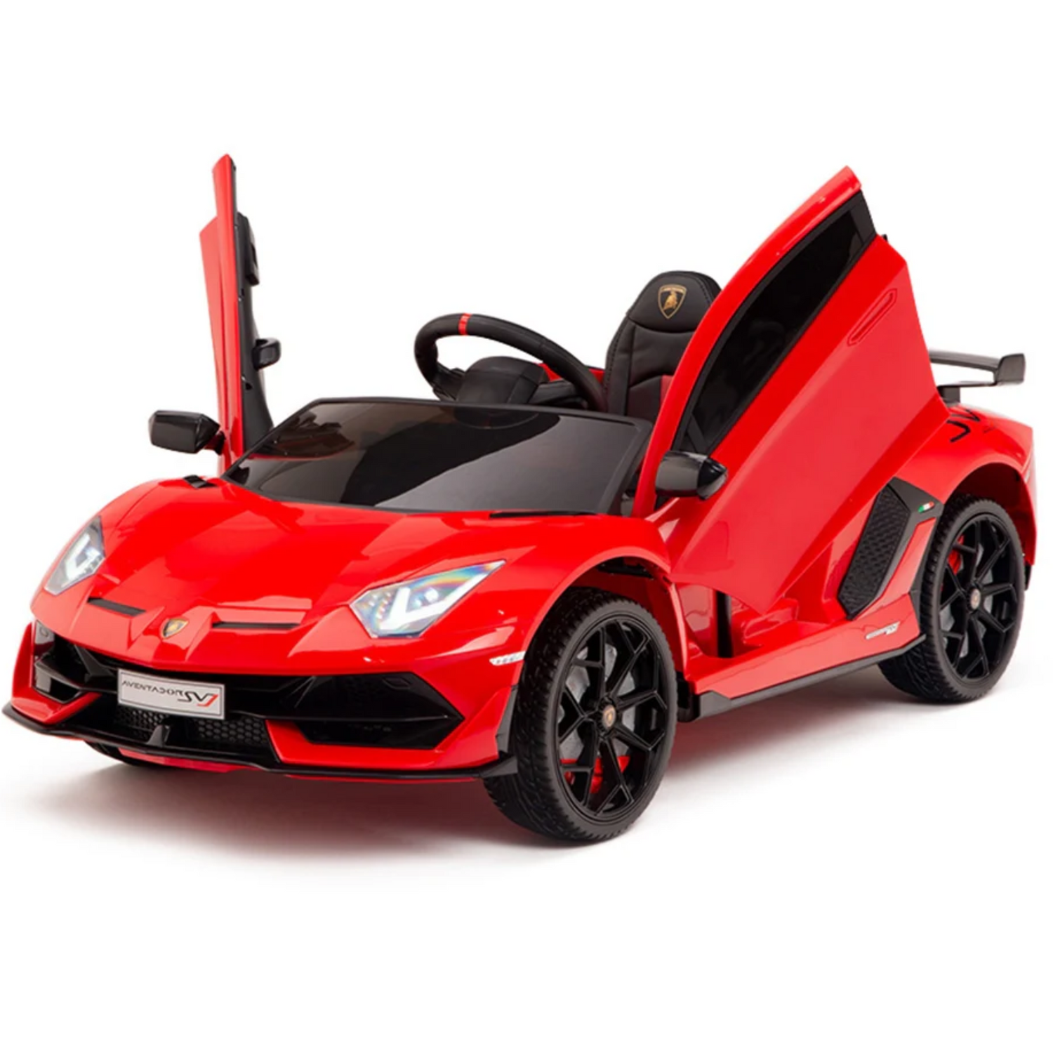 Red 12V Lamborghini SVJ Sport Kids Licensed 1 Seater Ride On Car Red 12V Lamborghini SVJ Sport Kids Licensed 1 Seater Ride On Car
