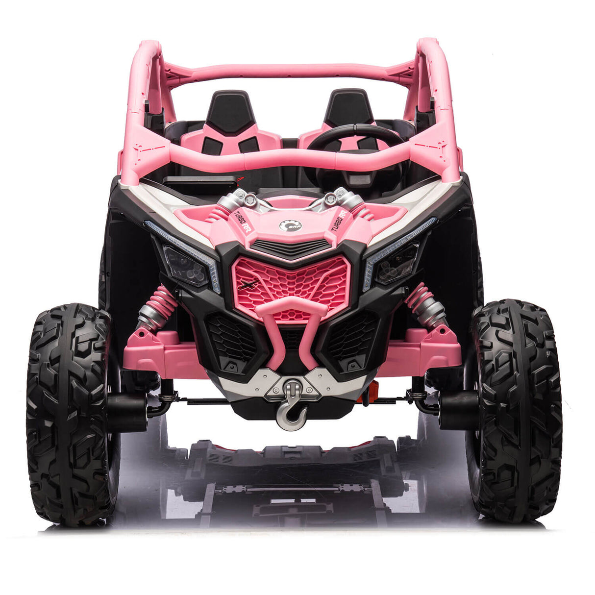 Pink 2x24V/4WD Official Can-Am Maverick Ride on Buggy, LX Performance