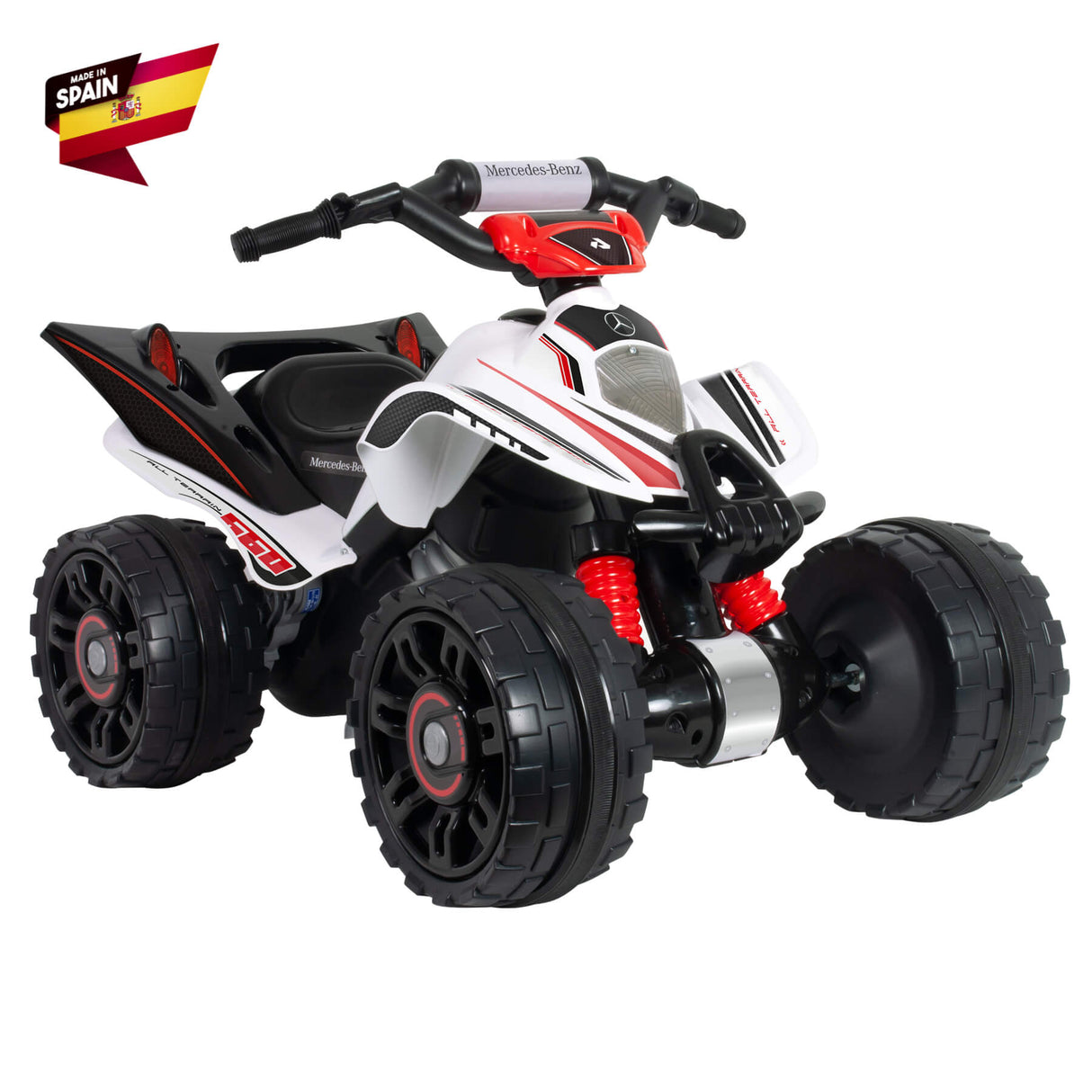 INJUSA 12V Mercedes Benz Mantis Edition Ride On Quad/ATV for Kids