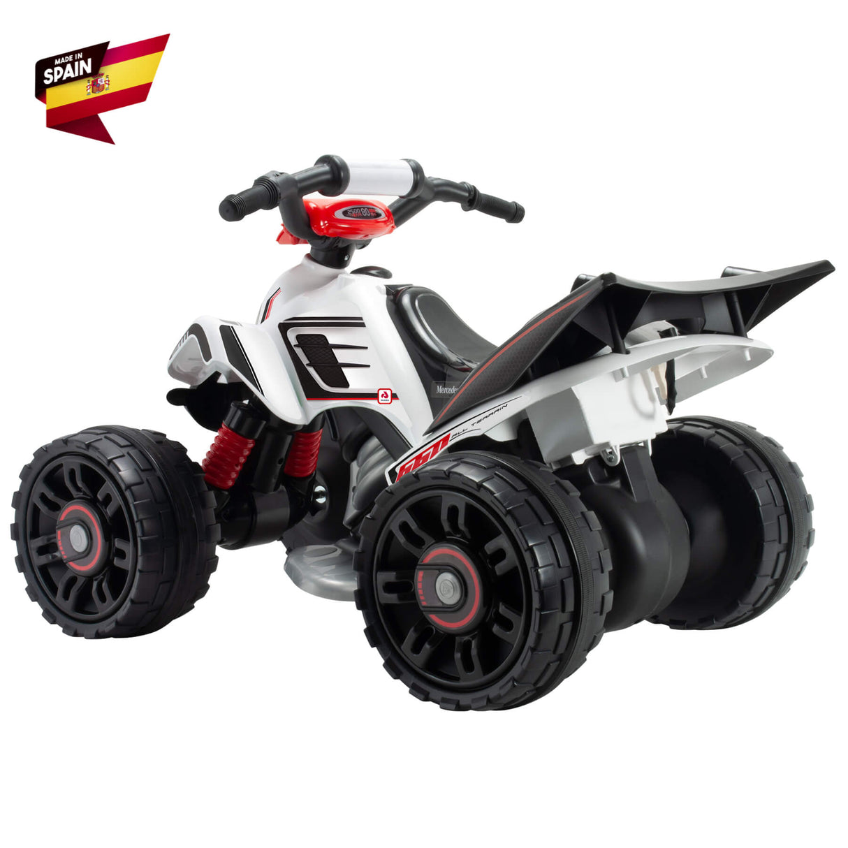 INJUSA 12V Mercedes Benz Mantis Edition Ride On Quad/ATV for Kids