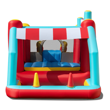 5-in-1 Ice Cream Inflatable Bounce House with Ball Pit and Slide with 520W Blower