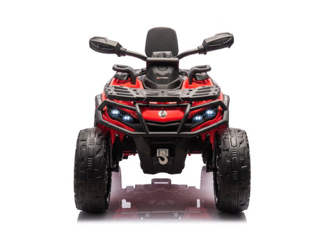 Red 24V Premium Edition Can-Am Outlander 4WD Ride-On Quad ATV for 2 Kids